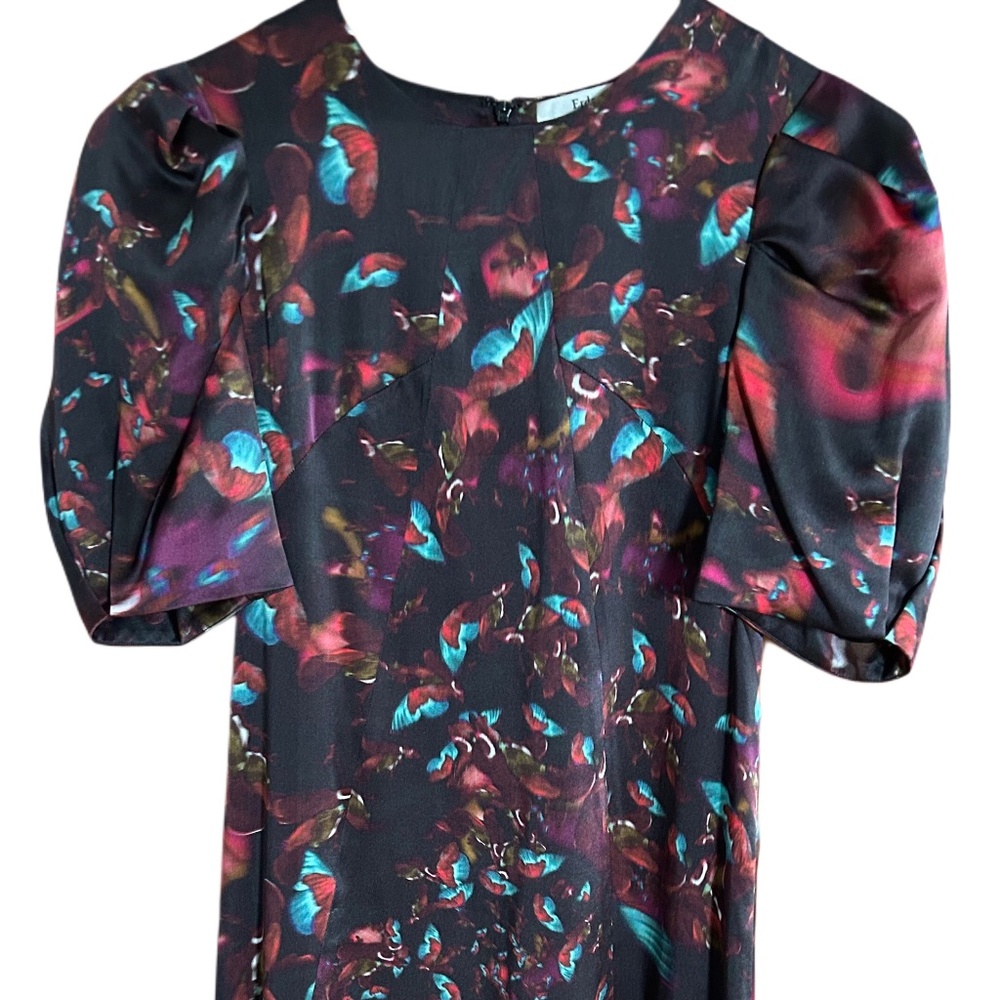 Erdem Women's Black Printed Silk  Dress